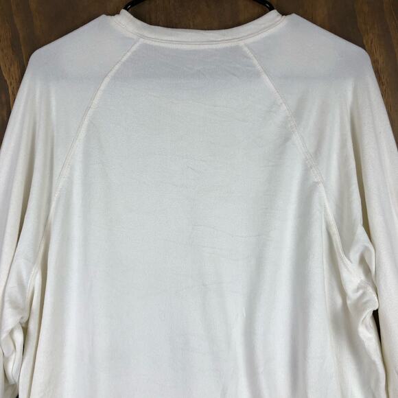 Cabin Fever Womens Sweater Cream Cozy Lounge Cabincore Stretch Medium - Picture 11 of 12